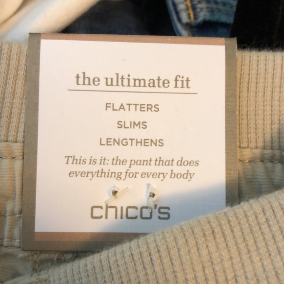 NWT Chico’s The Ultimate Fit Cool Cotton Bermuda short 13” Flatters Putty SZ 0/4 - Picture 7 of 9